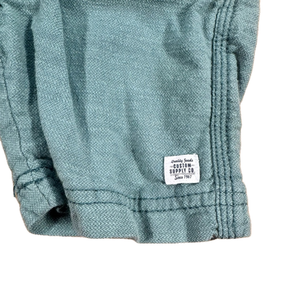 🔥🔥H&M Green Cotton Blend Relaxed Shorts - Picture 3 of 6